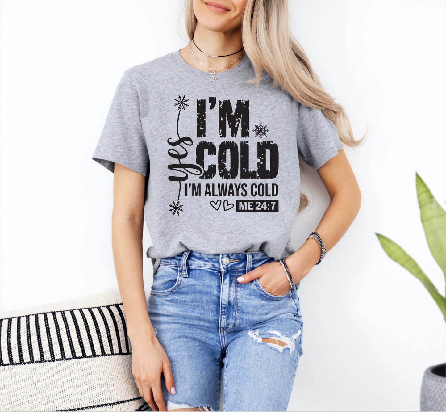 Cold Unisex Tee - Yes, I'm always cold