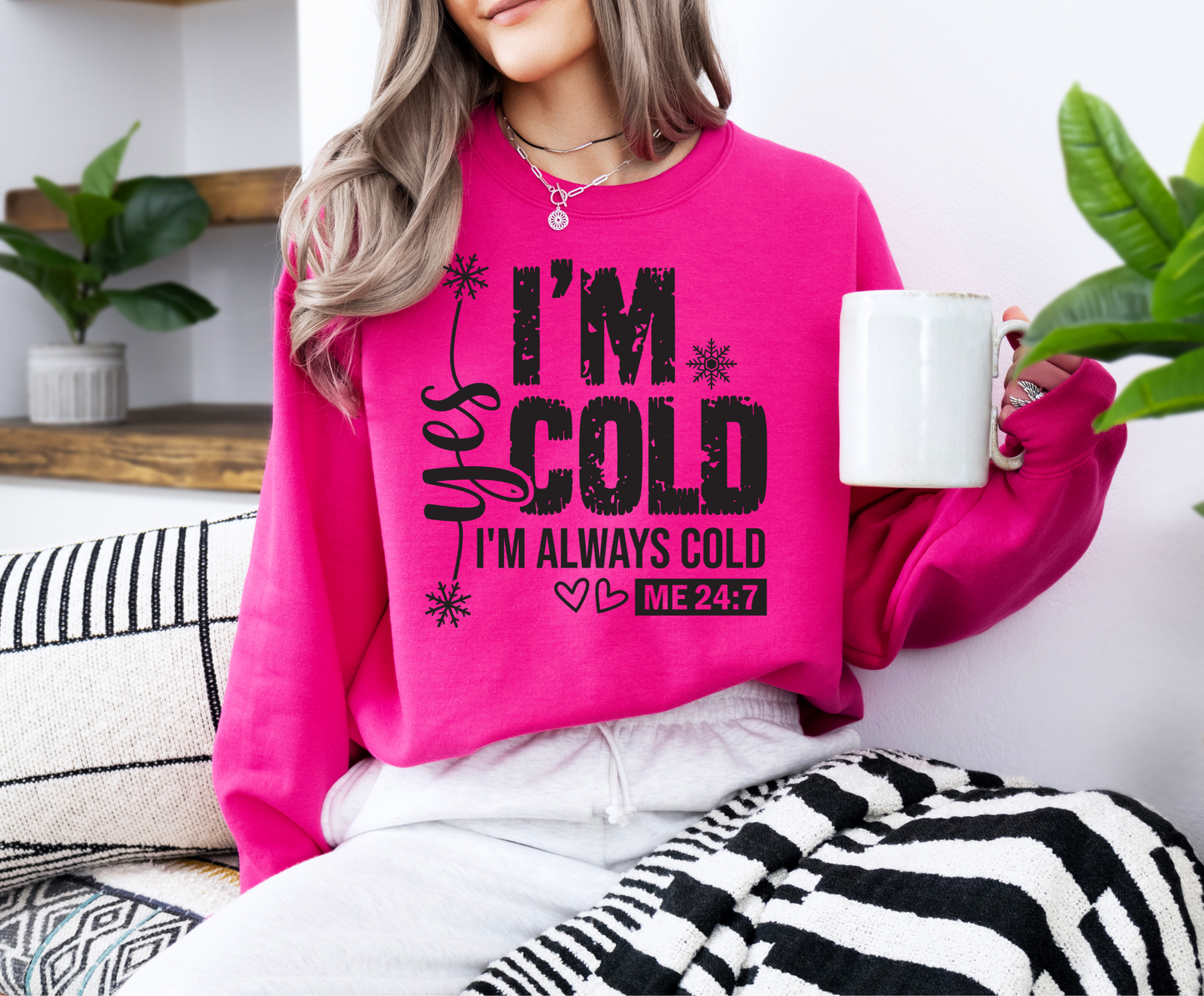 Crewneck Sweatshirt - Always Cold Design