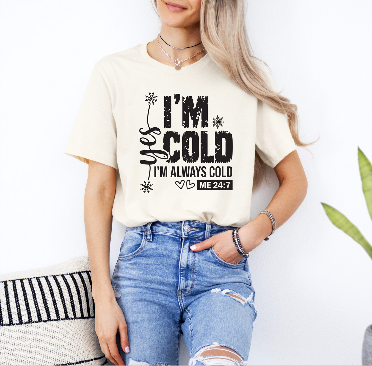 Cold Unisex Tee - Yes, I'm always cold