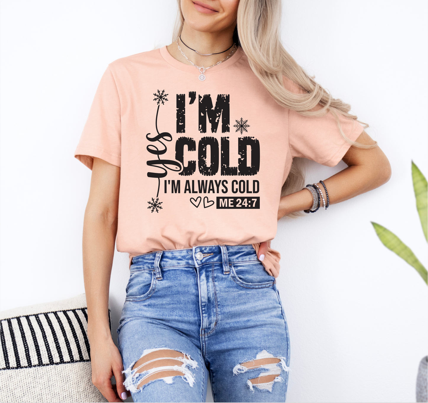 Cold Unisex Tee - Yes, I'm always cold